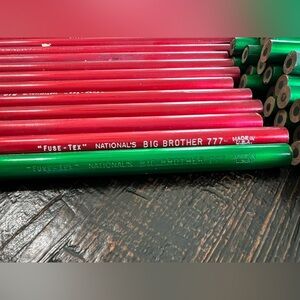 99 Vintage NATIONAL'S Big Brother 777 Black Lead Pencils Unused Thick Soft